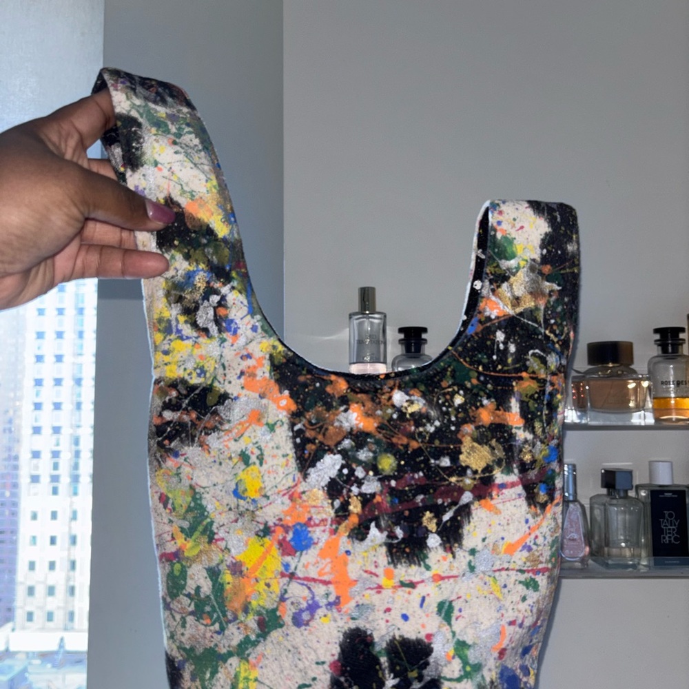 Abstract Multicolor Mini Bag - Picture 4 of 4